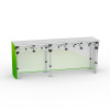 Aluminum Folding Table with Band - Back Side, Folding Table: 250x55 cm
