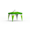 Pop-up tent 4 x 4 m with 4 corner banners