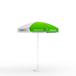 Small umbrella ø 200 cm with concrete base ø 45 cm/20 kg for tube ø 25 mm