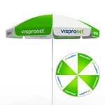 Small umbrella, round, 8-panel canopy cover