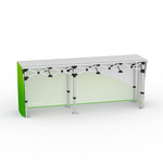 Aluminum Folding Table with Band - Back Side, Folding Table: 250x55 cm