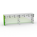 Aluminum Folding Table with Band - Back Side, Folding Table: 290x55 cm