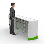 Aluminum Folding Table with Band - Backside, Folding Table: 290x55 cm