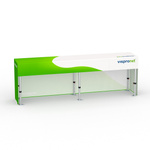 Folding table aluminum with cover, short back, folding table: 290x55 cm