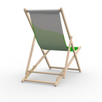 Deck chair without armrests, backside 