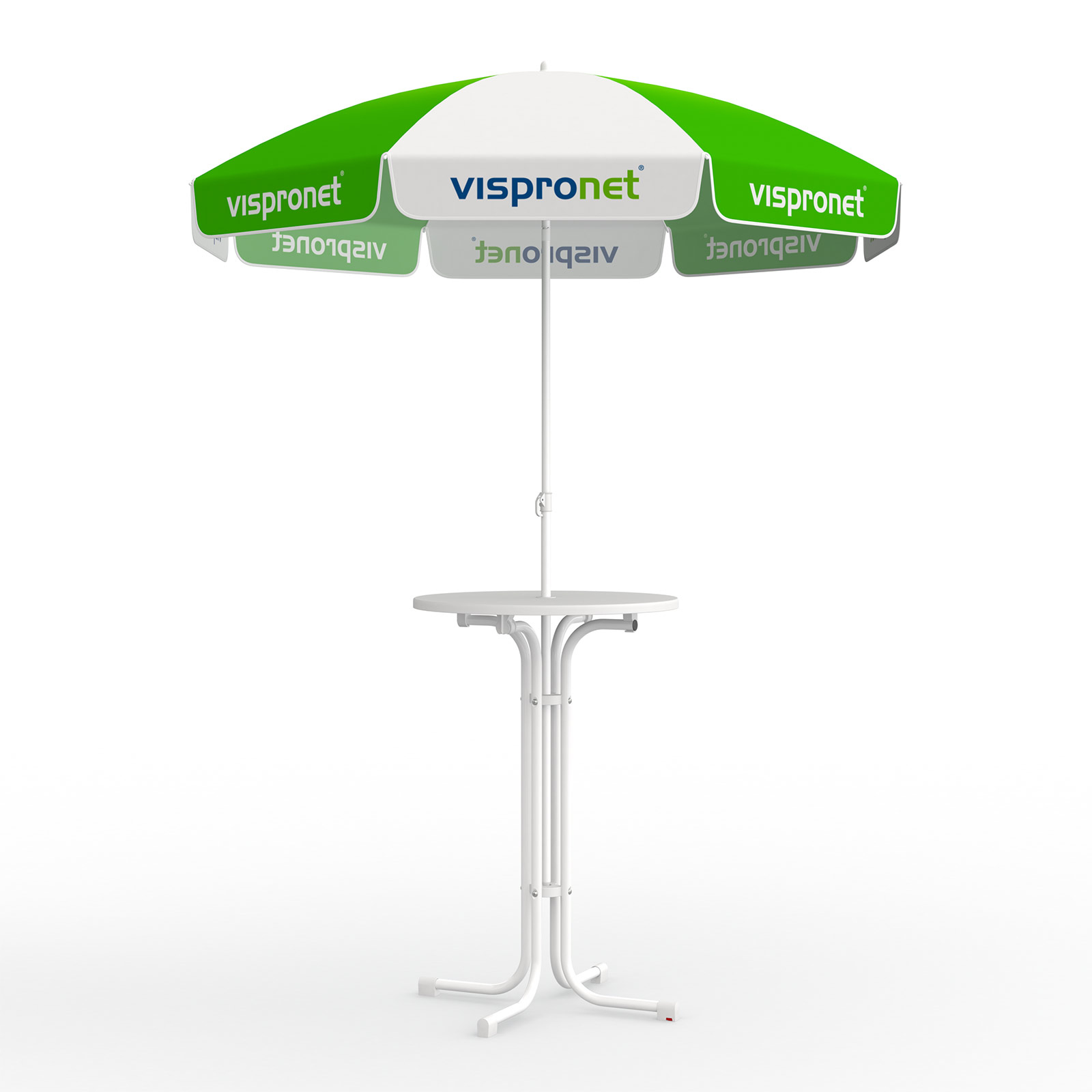 Umbrella hole drilling with cover: Standing table usable with or without small umbrella