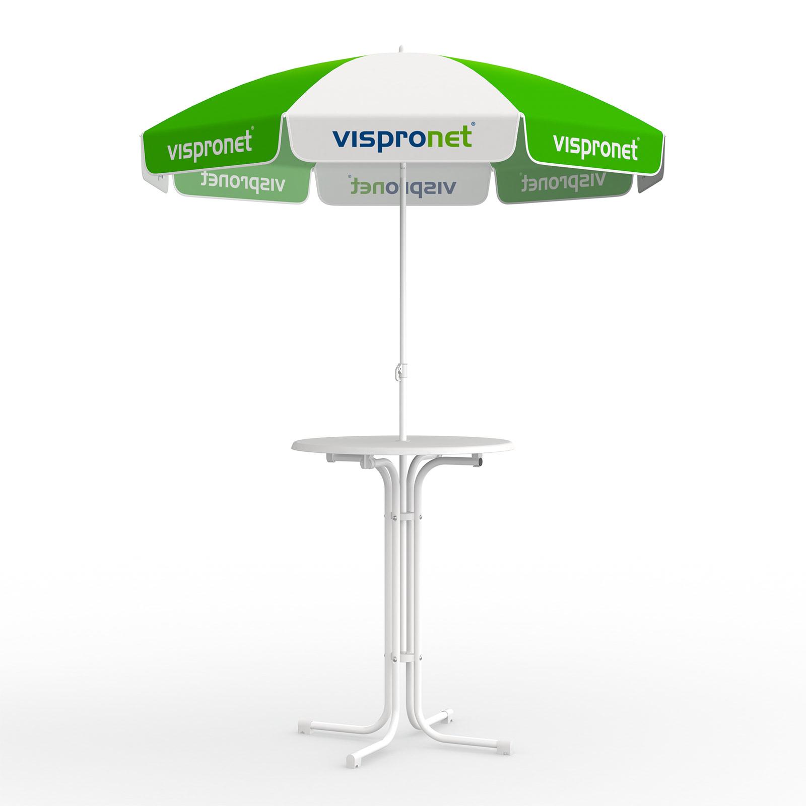 Umbrella hole drilling with cover: Standing table usable with or without small umbrella