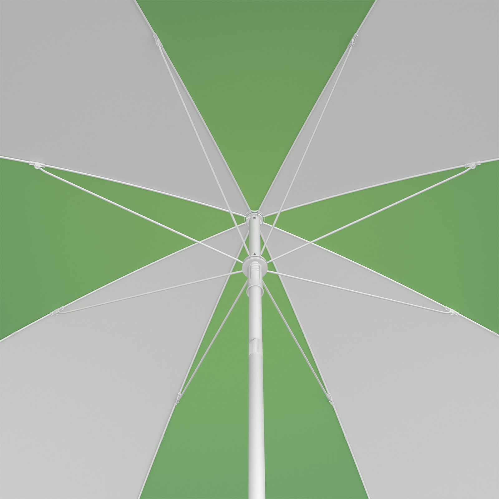 Parasol / Small umbrella ø 200 cm, view from below