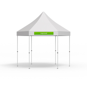 Removable banner for valance Hexagon with print 