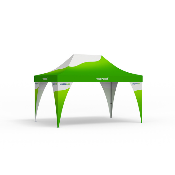 Pop-up pavilion Select 4 x 6 m, complete with 4 corner banners