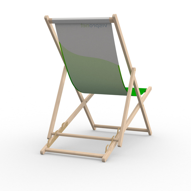 Deck chair without armrests, backside 