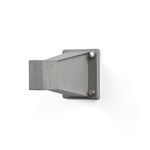 Wall bracket for side awning, silver gray