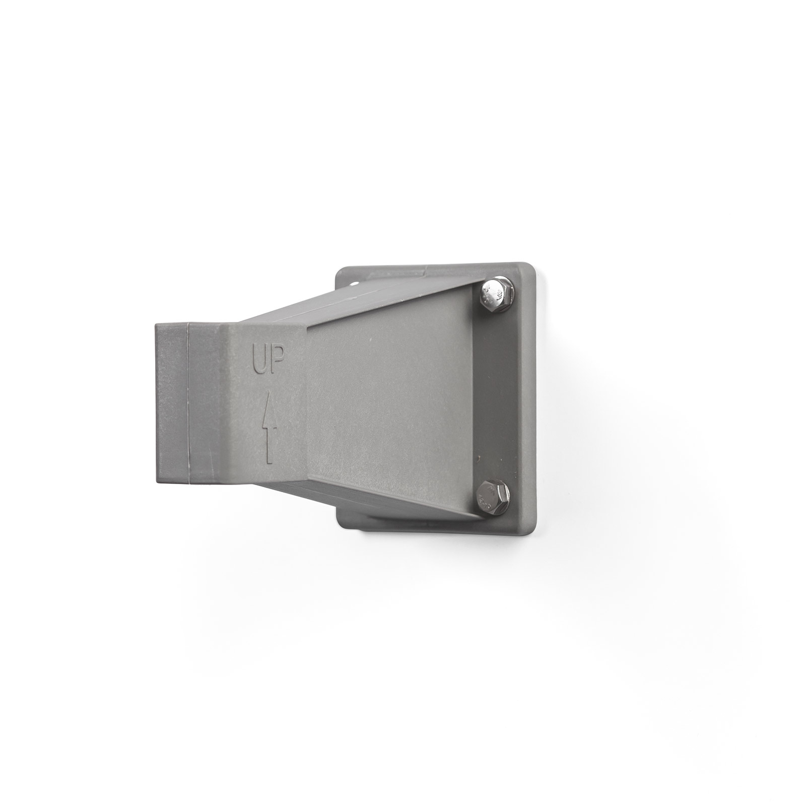 Wall bracket for side awning, silver gray