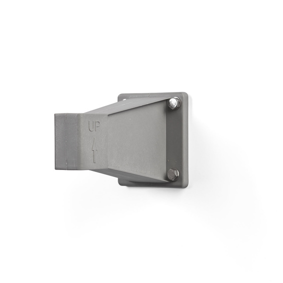 Wall bracket for side awning, silver gray