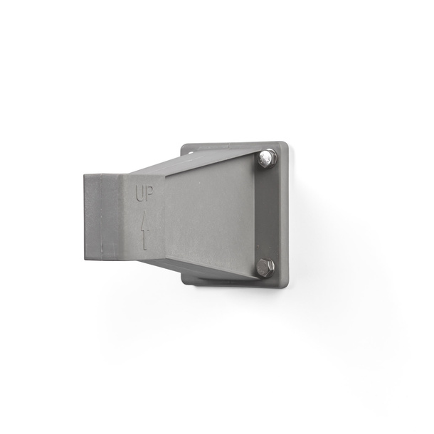 Wall bracket for side awning, silver gray