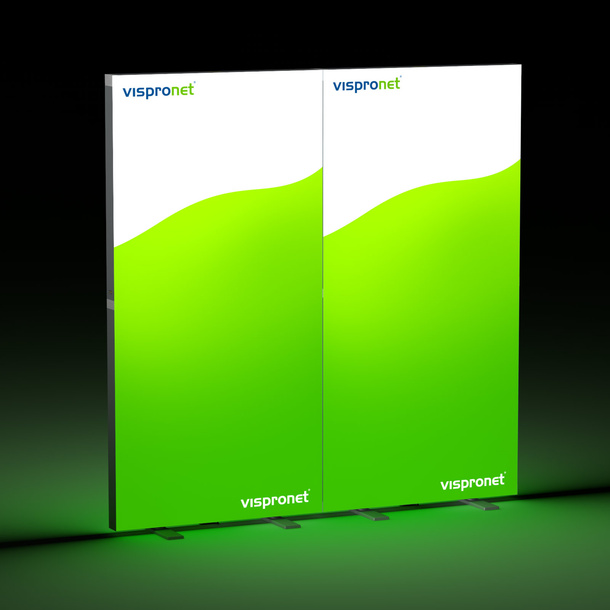 Exhibition Wall Lightbox fold 200 x 200 cm