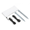 For secure anchoring outdoors: tensioning set (optional accessory)