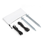 Outdoor use: with guying sets - optionally available as accessories