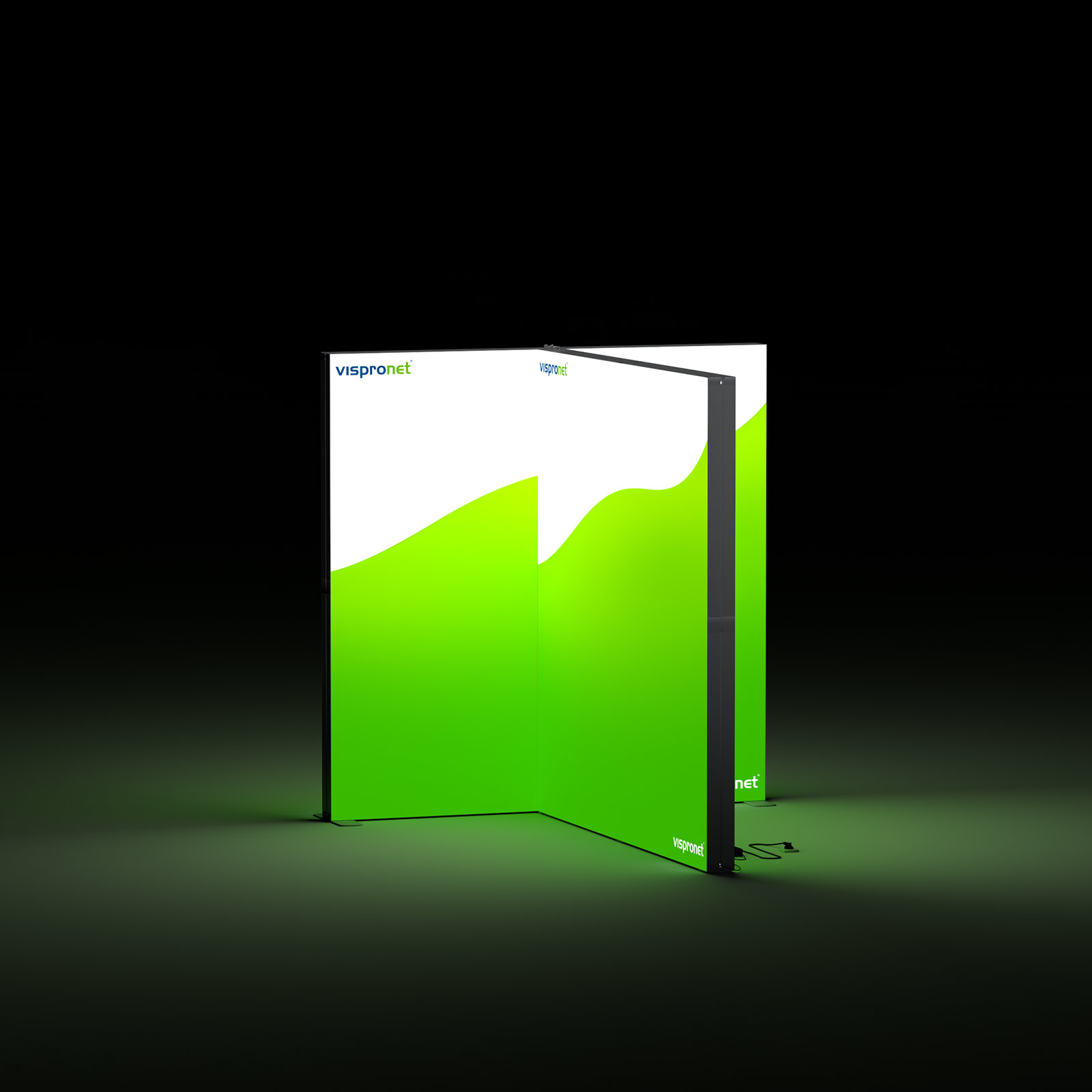 Lightbox Flex - T-Module, System Width: 200 cm x 200 cm