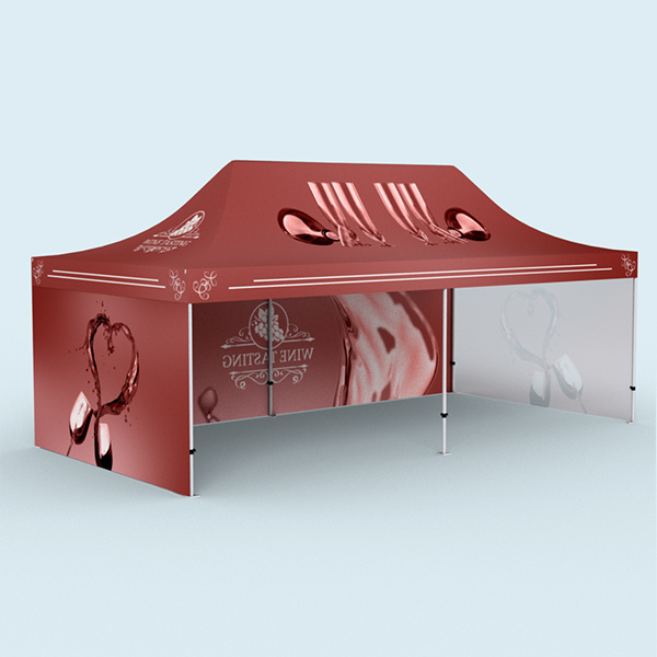Premium Pop-Up Tent: fully printable in digital printing across the entire surface