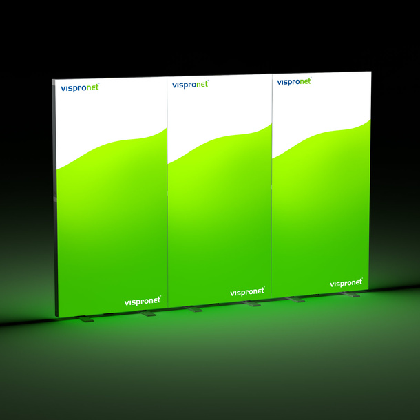 Exhibition Wall Lightbox fold 300 x 200 cm