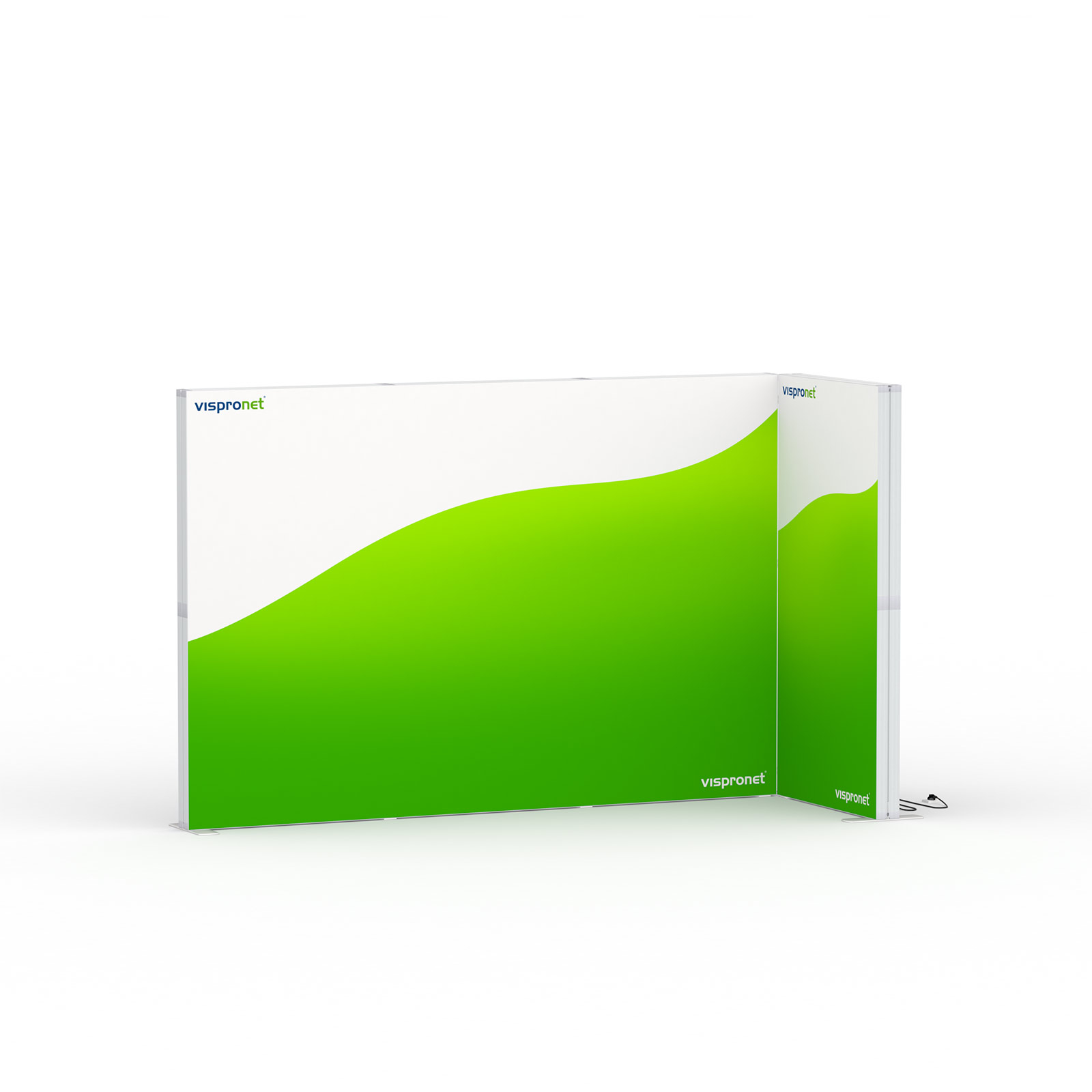 Lightbox Flex - Corner Module, System Width: 300 cm x 100 cm