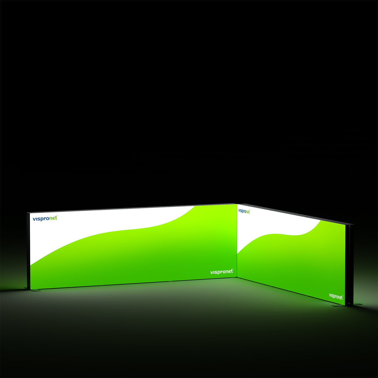 Corner module, system height: 100 cm