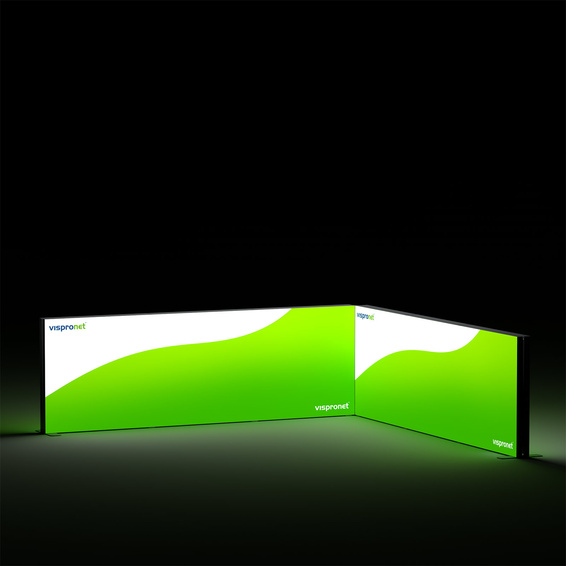 Corner module, system height: 100 cm