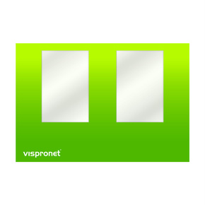 Tent wall with windows - with print