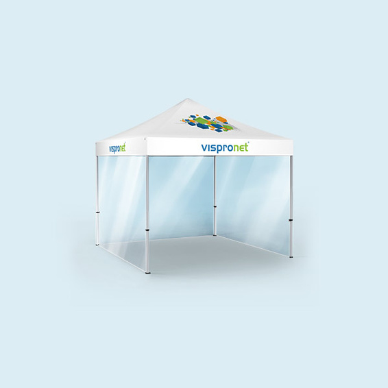 Pop-up Tent Select 3 x 3 m with 3 Solid Walls, Transparent