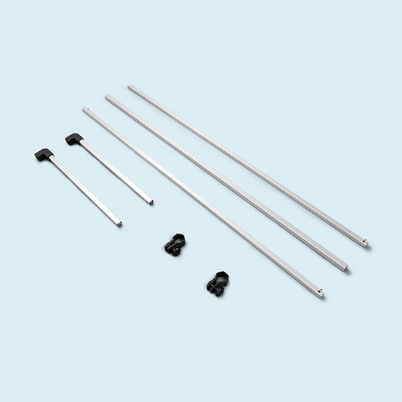 Rod set for canopy, width 4.5 m