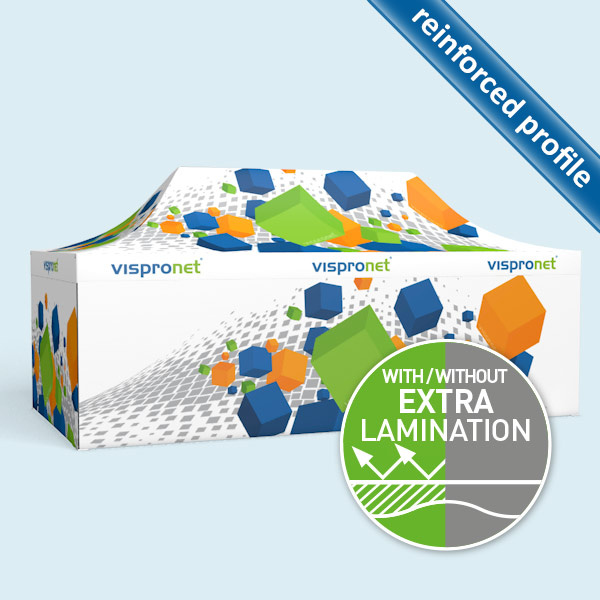 Pop up Tent Premium 4 walls with print, 3 x 6 m