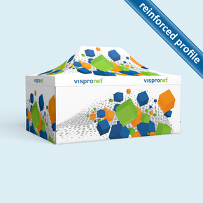 Pop up tent Premium 4 x 6 m, 4 walls with print