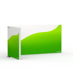 Lightbox flex -Eck-Modul, Systembreite: 200 cm x 400 cm
