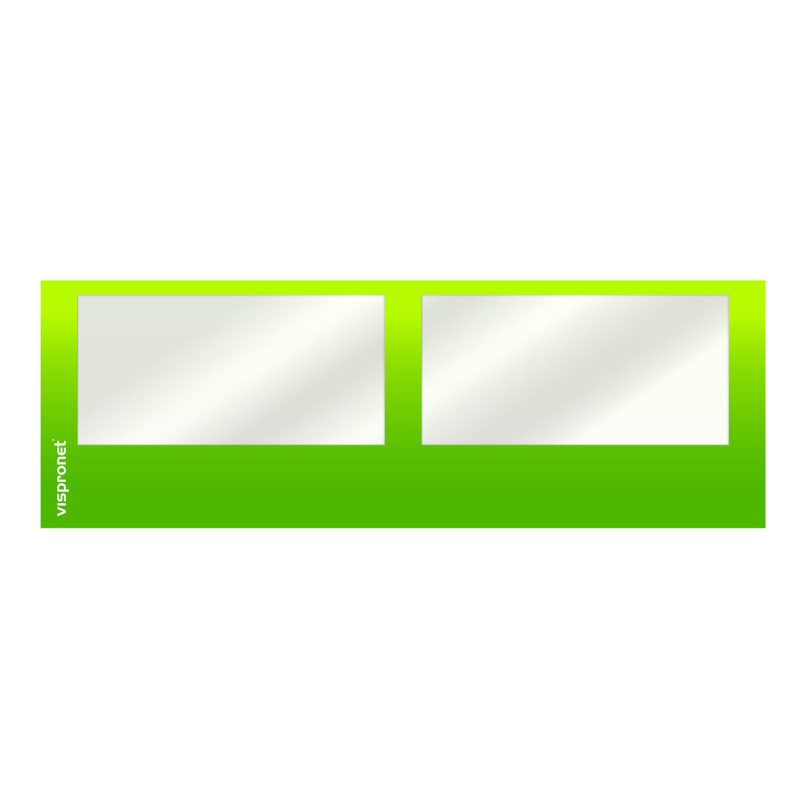 Wall with panoramic window, wall width 6 m