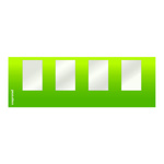 Wall with 4 windows, wall width 6 m