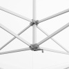 Perfectly tensioned pavilion roof via crank system
