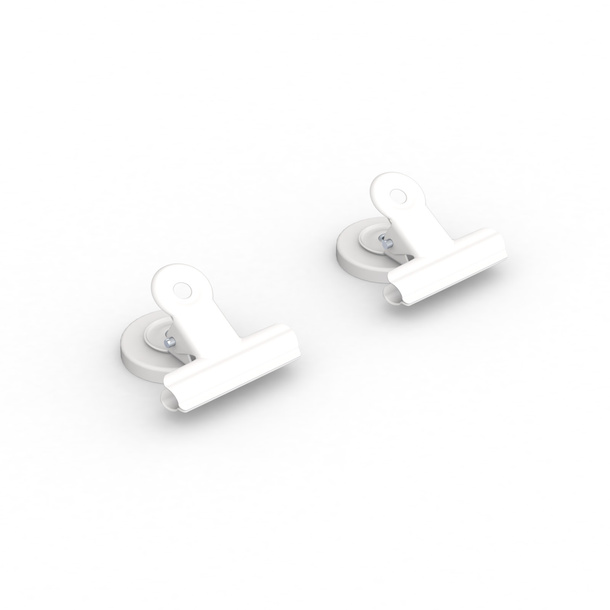 2 magnetic clips / pegboard