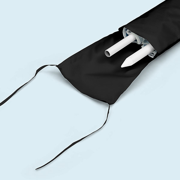 Protective cover, suitable for a small umbrella with a collapsible frame