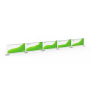 Barrier system with 5 panels, straight configuration