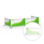 Barrier system, single-sided printed, reverse side