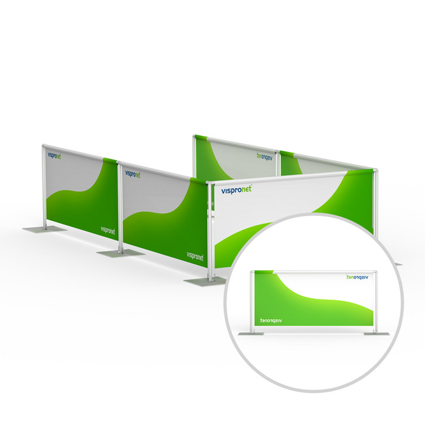 Barrier system, single-sided printed, reverse side
