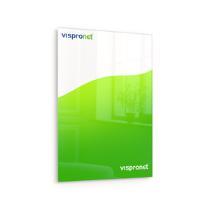 Poster on acrylic panel in portrait format