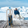 Winter promotional item - horn sled with full-surface advertising print