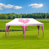 Pop-up pavilion Select 3 x 6 m with color-coordinated decorative scarves