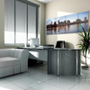 Poster on acrylic glass as wall decoration in the office
