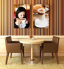 Q-Frame® wall frame for sophisticated café décor
