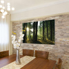 Textile poster with Q-Frame® wall frame as living room décor