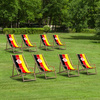 Deck chairs for fans of the German national team