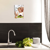 Always keep your loved ones in view: rectangular wall clock printed with photos